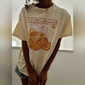Japanese Orange Juice Design T-Shirt